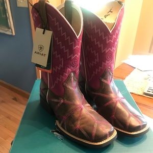 Ariat girls leather boots